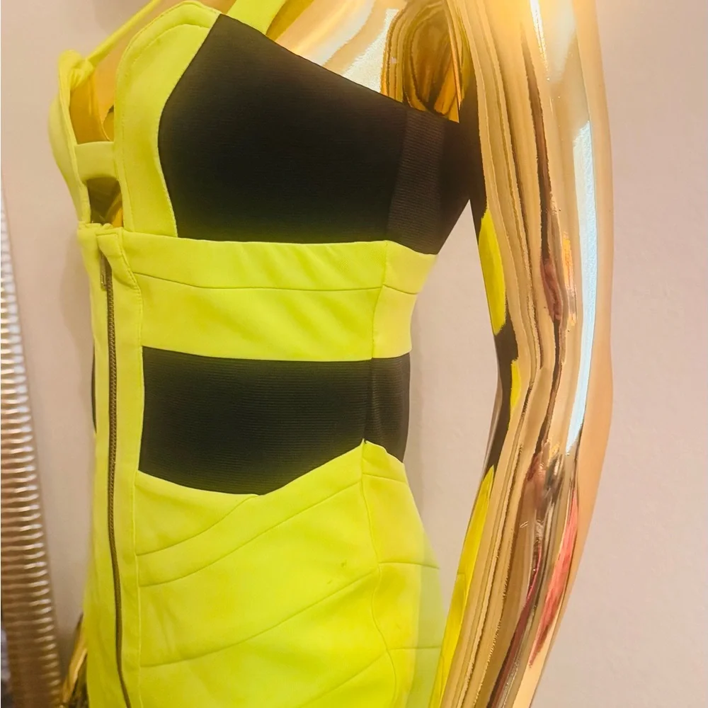 Arrogant Cat London Lime Green Form Fitting Dress, Cocktail, Club wear, Size S - Picture 11 of 16